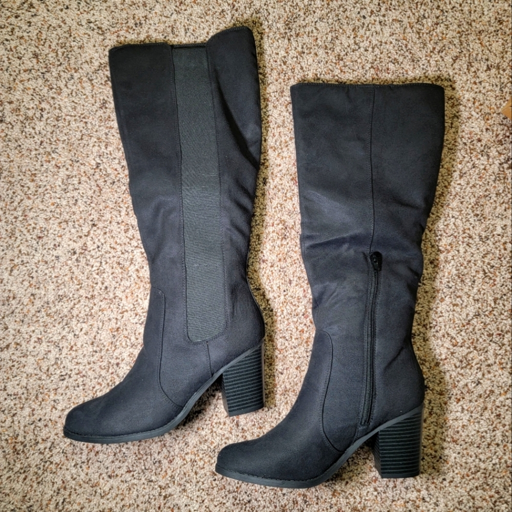 Black Knee High Boots